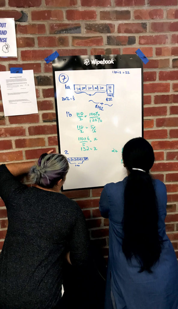 FAME Cohort at whiteboard