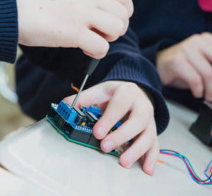 Circuit board at Engineering Camp for Kids