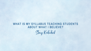 What If Your Syllabus Got a Vibe Check?